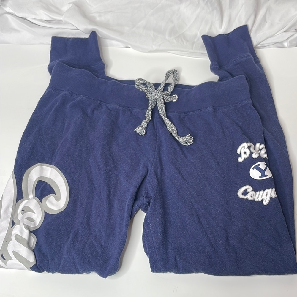 Cougar Blue Track Pants with Graphic Design